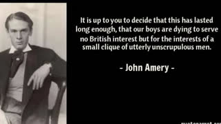 A TRAILER BY SPERO PATRIA FOR JOHN AMERY | TRAITOR?