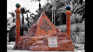 Masonic Pyramid Sculpture in Eilat Israel