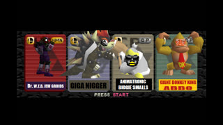 Virtual Minstrel Sports Theatre - HARDCORE FREE-FOR-ALL Inaugural Championship Match - Dr. W.E.B. Jew Groids VS. GIGA N!GGER VS. Animatronic Biggie Smalls VS. GIANT DONKEY KING ABBO (February 15, 2023) [a Smash Remix Machinima]