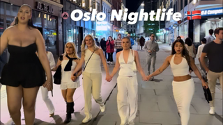 Crazy Night in Oslo City 4K-Norway Nightlife(Fight Night)