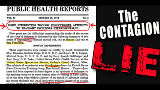 EARTH-SHATTERING Proof!! People CANNOT Transmit Disease - Straight from the CDC!