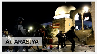 Israeli police fired stun grenades towards Palestinian at Jerusalem's Al-Aqsa Mosque