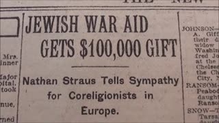 Part5/9 New York Times, May 7th, 1920. JEWISH WAR AID GETS $100,000 GIFT.