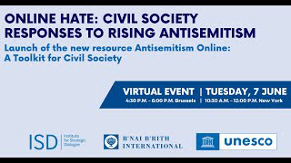 UNESCO and B'nai Brith - Online hate: civil society responses to antisemitism