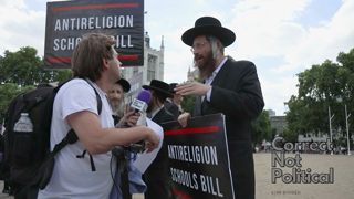 Sensitive Jews (Charedi) Protest UK Govt Proposed School Bill