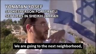 Jewish settlers forcing Palestinians out their house