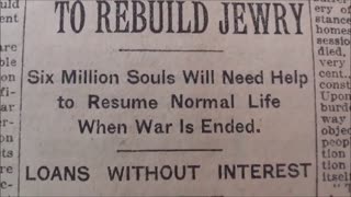 Part2/9, The New York Times, October 18th 1918. $1,000,000,000 FUND TO REBUILD JEWRY.