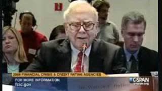 Financial Crisis Inquiry Commissioner Peter Wallison Questions Warren Buffet.