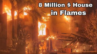 $ 8 Million House in the Venice Beach canals on fire | residence blame the homeless