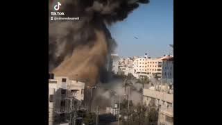 directly from ghaza ,isreili idf air strike attacks on Palestinians