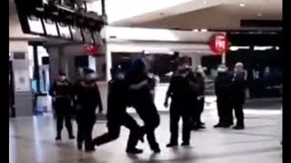 Melbourne train station: From behind. Shocking! Hear his head hit the ground.