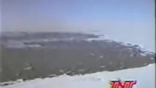 Interesting old footage of apparently someone flying over the ice wall?