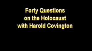 FORTY QUESTIONS ON THE HOLOCAUST. ( WITH ANSWERS)