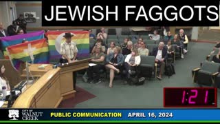 BOOM!!! RYAN MESSANO NAMES THE JEWS WHILE JEWISH PRIDE FAGGOTS DESTROY HIS MESSAGE