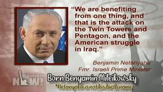 "9/11 WAS GOOD FOR ISRAEL." -PM OF ISRAEL (MILEIKOWSKY AKA NETANYAHU)