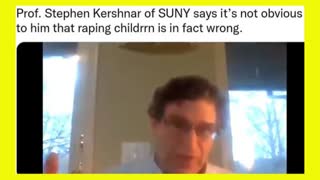 SAYS ITâ€™S NOT OBVIOUS TO HIM THAT RAPING CHILDREN IS IN FACT WRONG."