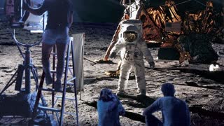 The moon landing hoax.