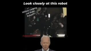 Why Are Military Carrying 'Joe Biden' Robot ?? ? Look Closely