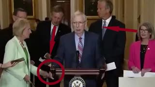 Mitch McConnell did not have a medical issue. He was "frozen" by the deep state. Watch this.