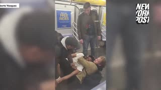 MARINE VET REPORTEDLY PUTS AGGRESSIVE HOMELESS MAN IN FATAL CHOKEHOLD ?? ON NYC SUBWAY