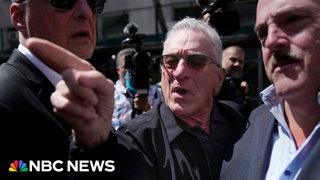 'You are gangsters!': Robert De Niro clashes with Trump supporters in New York