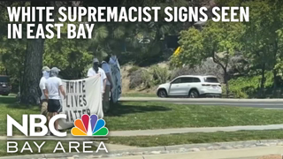 East Bay Community Reacts to White Supremacist Signs Seen on Same Day as Buffalo Shooting