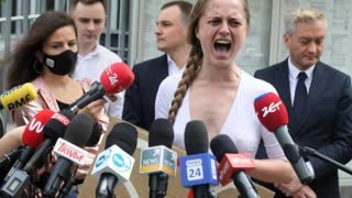 POLISH LIBERAL PARTY POLITICIAN JANA SZOSTAK CONDUCTS A “MINUTE OF SCREAMING”