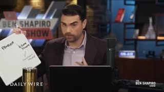 Why is Ben Shapiro trying to stop people asking questions? (wink wink)