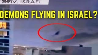 Demons from CERN? What are all these black things flying around over Israel?