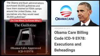 Obamacare: ICD-9 code E978 Legal execution is a medical classification! / Beheading by Guillotine.