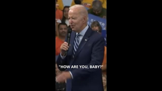 "HOW ARE YOU, BABY?" Joe Biden To 9 Year Old Girl!! #shorts