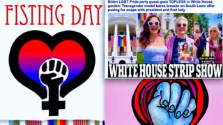 White House Strip Show Celebrating Fisting Day Gay Ranchero Biden Sends Message To World USA Is Gay