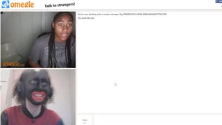 Black face on omegle