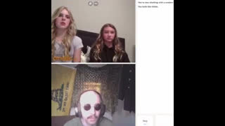 Johnny Sins with a mustache trolls on omegle