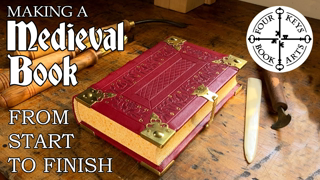 Making A Medieval Book - Complete Process From Start to Finish - 60 hours in 24 minutes