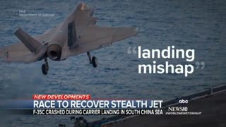 F-35 "Landing Mishap" and a 100m dollar airplane crash. Jabbed pilot?