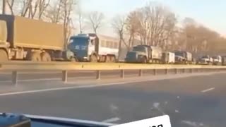 "Z Hour Has Begun" (Massive Armour Column in Kharkov, Ukraine)