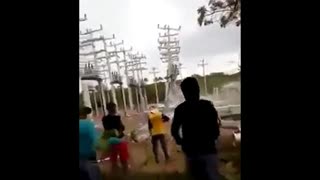 In the name of Freedom, Brazilian people destroy H. A. A. R. P. antennas!