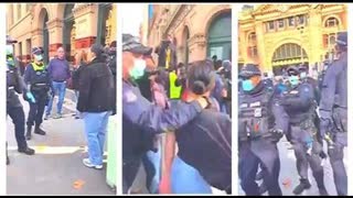 Brave Woman Fights Australia Police