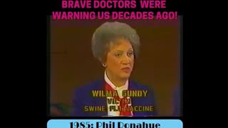 PHIL DONAHUE 1985 - INFORMATION FALLING ON DEAF EARS 36 YRS LATER