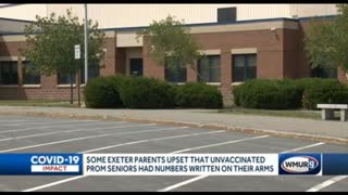 New Hampshire Exeter HS Prom - Unvaxxinated Students Marked With Numbers - [6/7/2021]