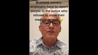 Australian businesses have to report people to police, if they refuse to show their medical records