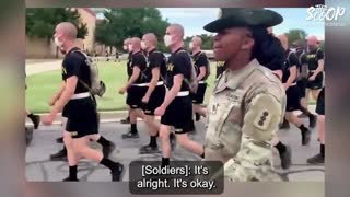 Female Drill Sergeant Leads U.S. Soldiers In "Woke" Chant About MLK