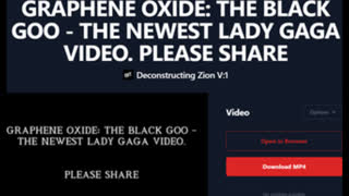 GRAPHENE OXIDE: THE BLACK GOO - THE NEWEST (((LADY GAGA))) VIDEO.