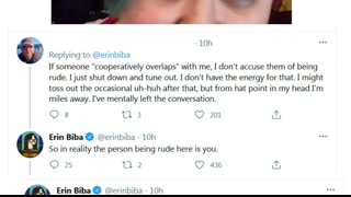 Jewess Erin Baba panders for sympathy, and pilpuls with word salad