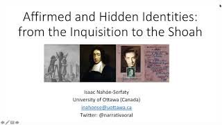 Jew explains how Pagan and Abrahamic Religions are parasited and controlled. Affirmed and Hidden Identities:  from the Inquisition to the Shoah ( They Live Gear)