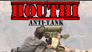 Houthi Rebels use Anti-Tank Weapons