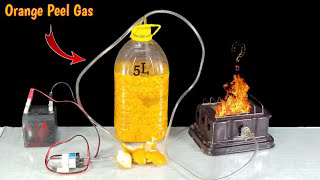 Making Fuel Gas From Orange peel! EXPERIMENT: Is Limonene Flammable