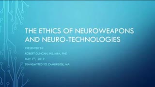 Dr Robert Duncan Full MIT Presentation on Neuroweapons used on American Civilians