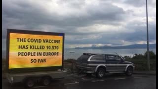 Irish Police Attempt To Steal Trailer Informing The Public About Vaccine Deaths And Injuries